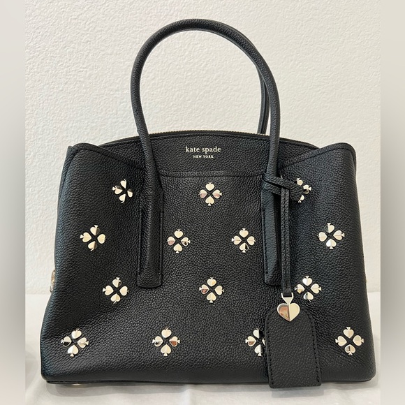 NWT Kate Spade New York “Margaux Spade Stud Medium Satchel” +dust/storage bag - Picture 4 of 16
